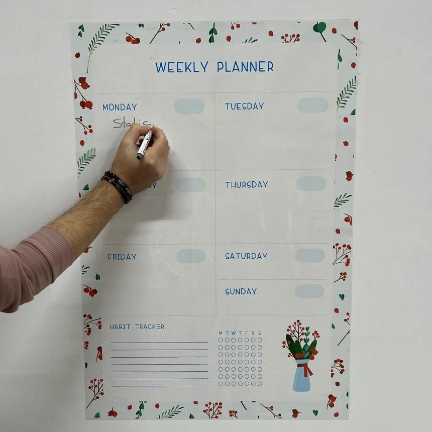 Weekly Planner Organizer Sheet