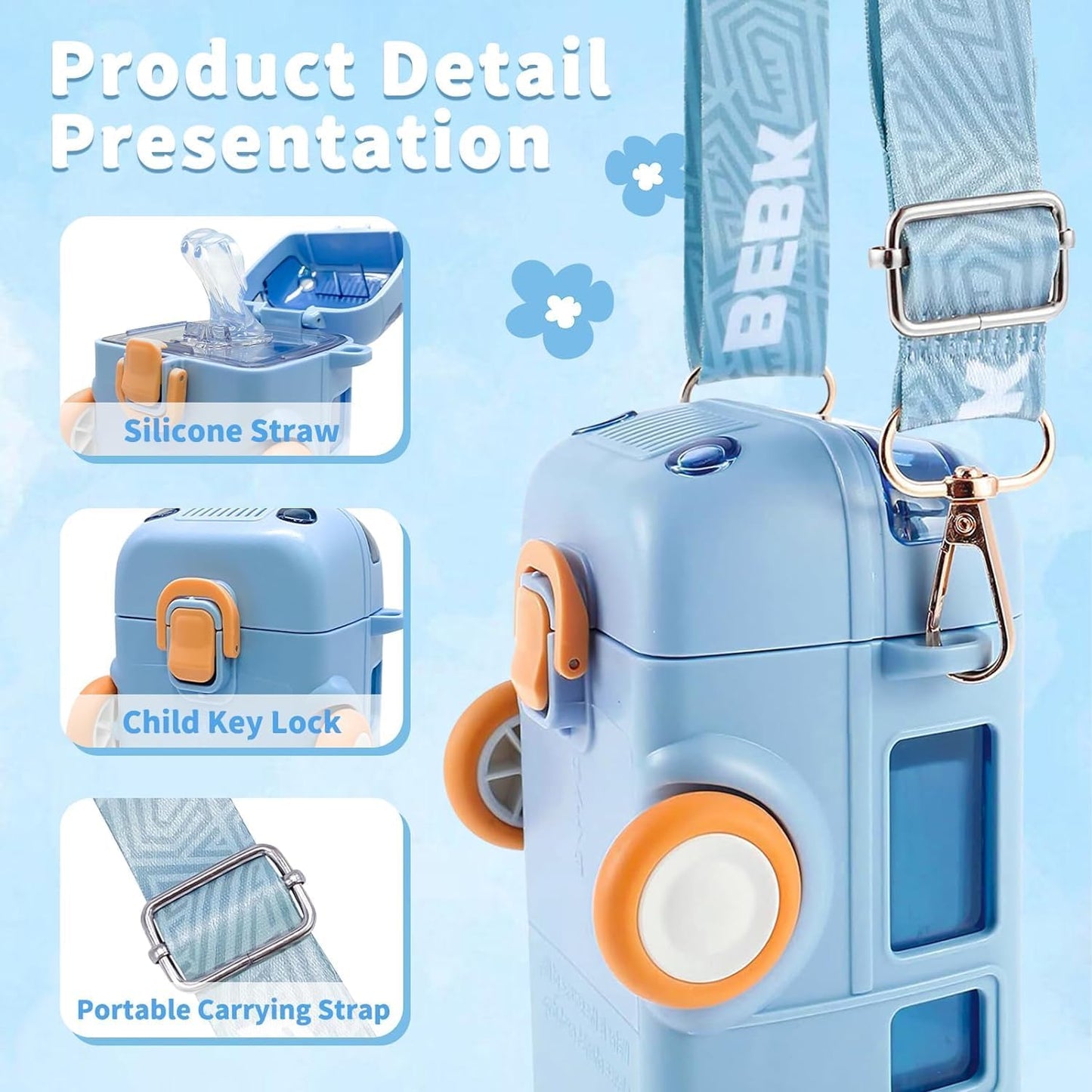 Water on Wheels - Kids Fun Water Bottle